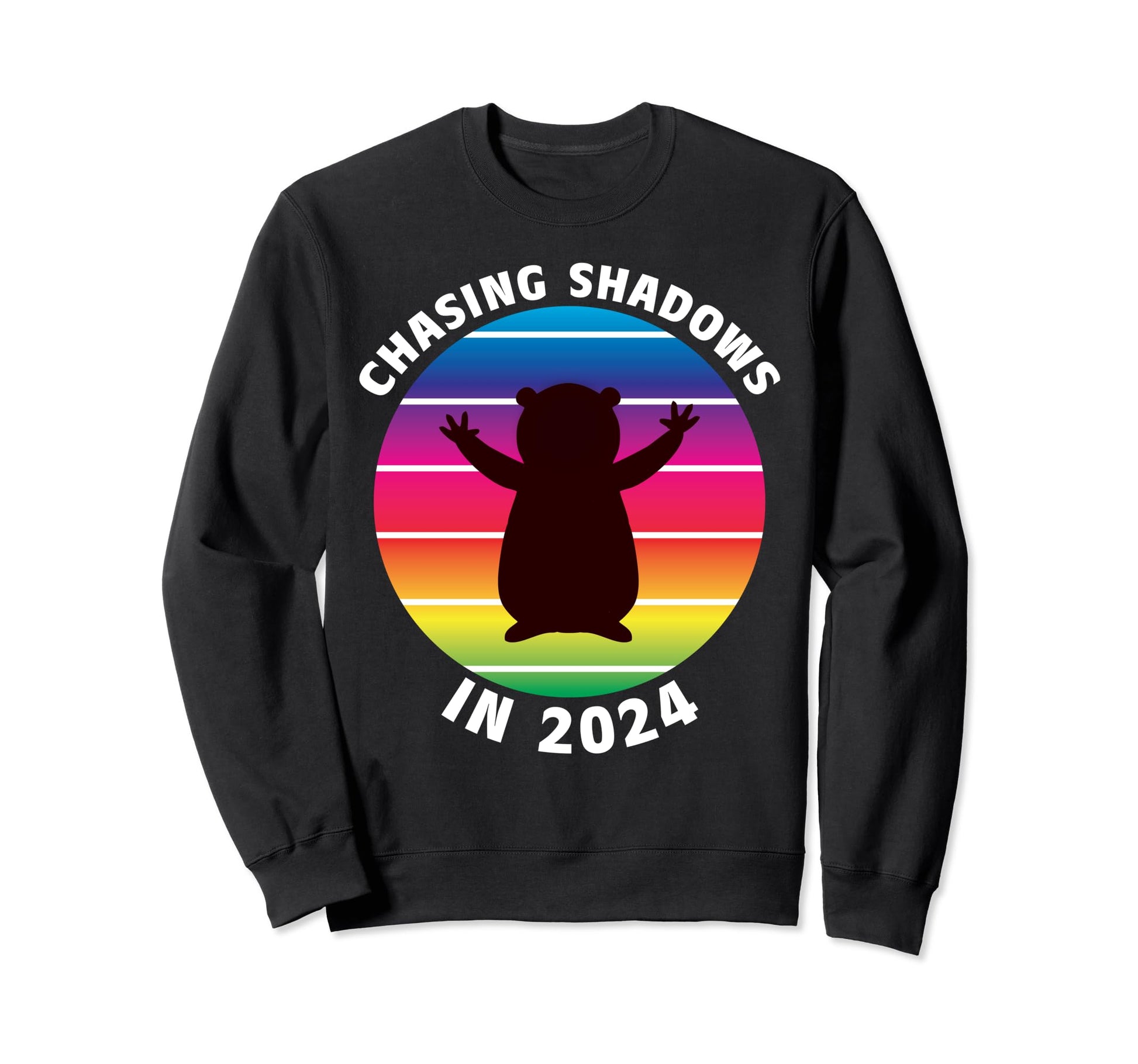 Groundhog Day 2024 Funny Rainbow Sweatshirt - Aesthetic Graphic Men Women - T-Shirt, Sweatshirt, Hoodie