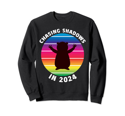 Groundhog Day 2024 Funny Rainbow Sweatshirt - Aesthetic Graphic Men Women - T-Shirt, Sweatshirt, Hoodie