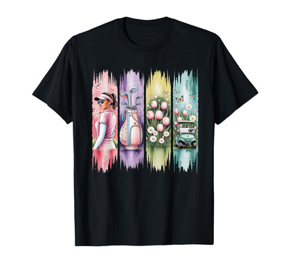 Golf Coquette Floral Golf Ball Mom T-Shirt - Streetwear Style for Adults - T-Shirt, Sweatshirt, Hoodie