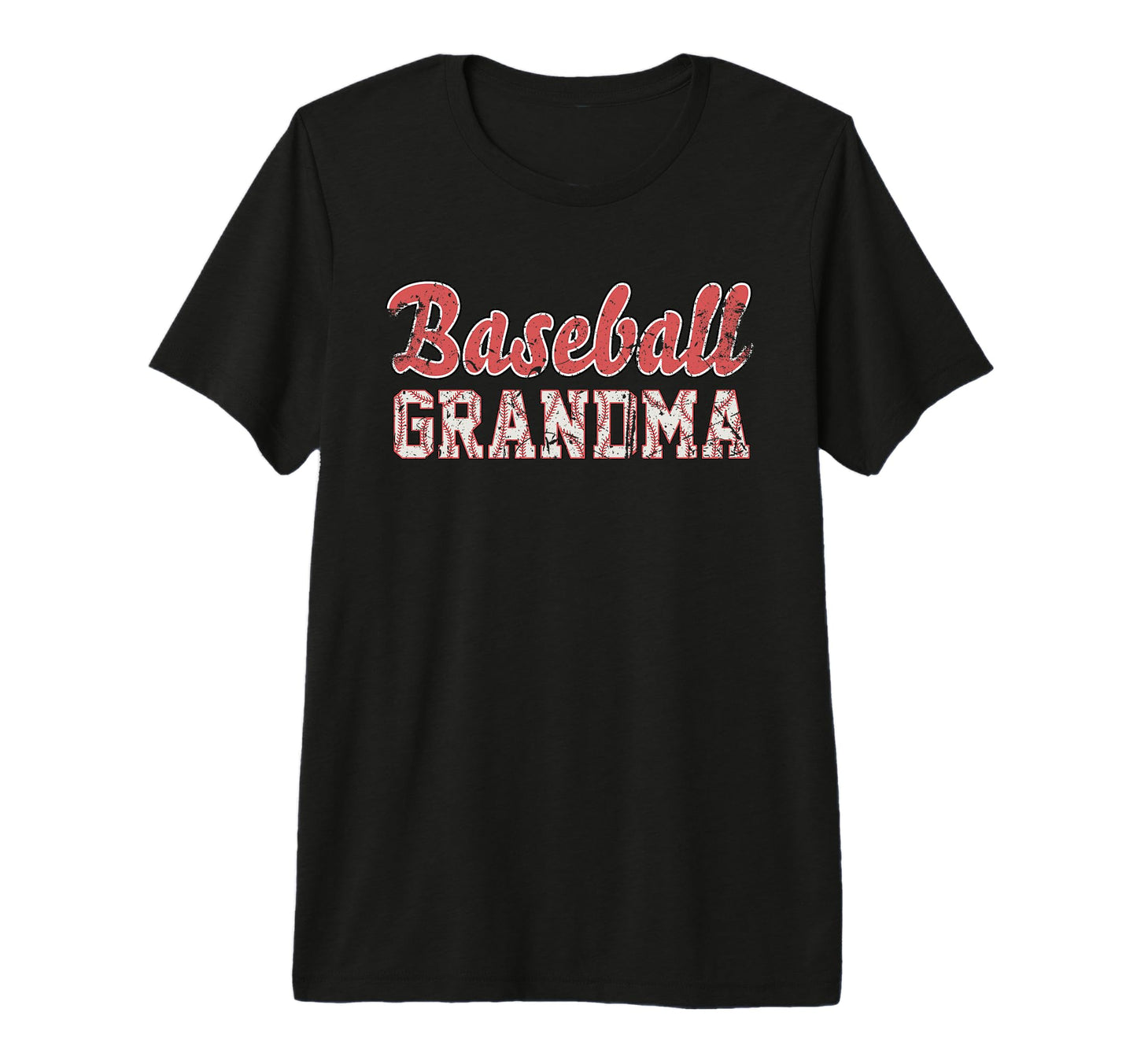Baseball Grandma Funny Sport Tri Blend T-Shirt - Minimalist Print Unisex - T-Shirt, Sweatshirt, Hoodie