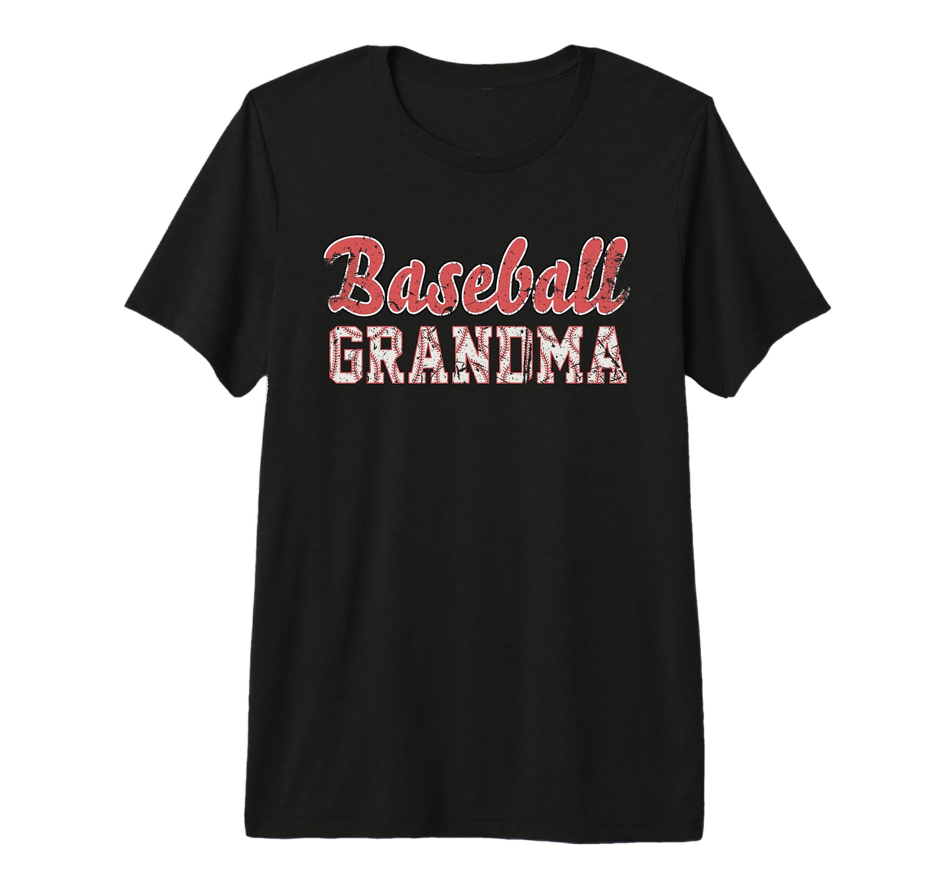 Baseball Grandma Funny Sport Tri Blend T-Shirt - Minimalist Print Unisex - T-Shirt, Sweatshirt, Hoodie