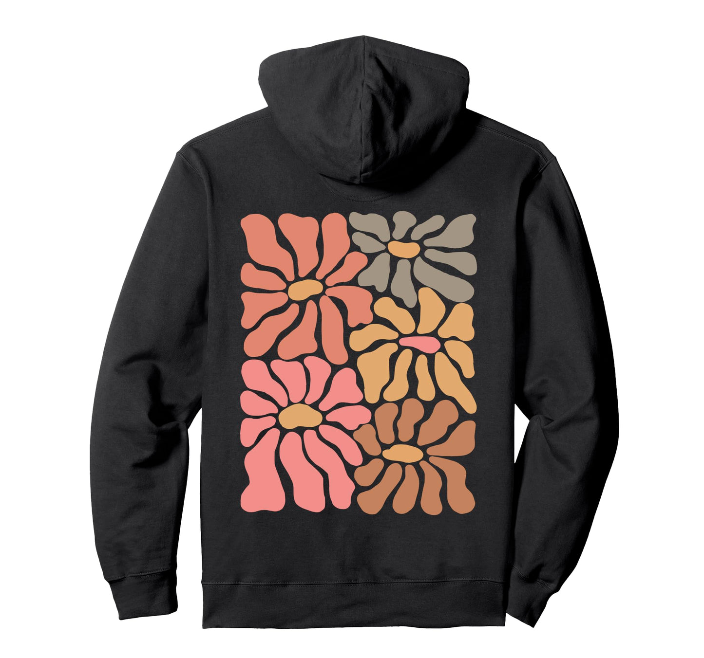 Boho Wildflowers Flowers Flowers Lover Hoodie - Custom Art Print Men Women - T-Shirt, Sweatshirt, Hoodie