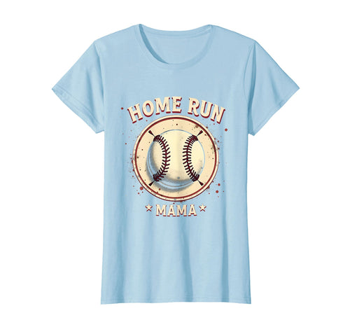 Home Run Mama Baseball Mom T-Shirt - Minimalist Print for Adults - T-Shirt, Sweatshirt, Hoodie