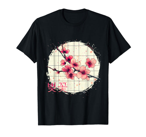 K Pop Cherry Blossom Korean Aesthetic T-Shirt - Unique Graphic Men Women - T-Shirt, Sweatshirt, Hoodie