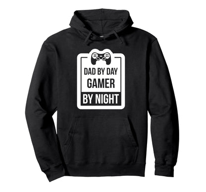 Dad Day Gamer Night Funny Dad Gamer Hoodie - Trendy Graphic Unisex - T-Shirt, Sweatshirt, Hoodie