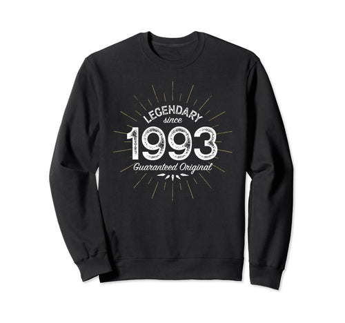 Legendary Since 1993 Birth Year Sweatshirt - Unique Graphic for Adults - T-Shirt, Sweatshirt, Hoodie