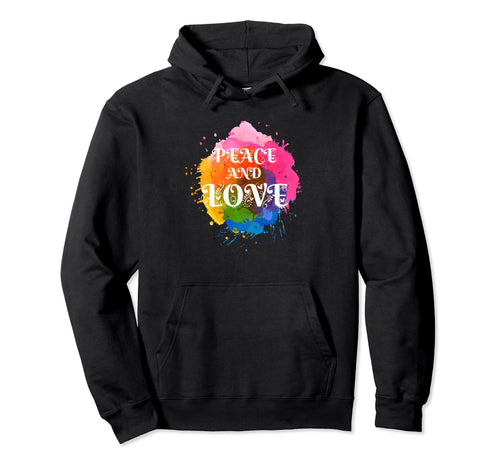 Make Peace Not War Colorful Peace Love Hoodie - Unique Graphic for Adults - T-Shirt, Sweatshirt, Hoodie
