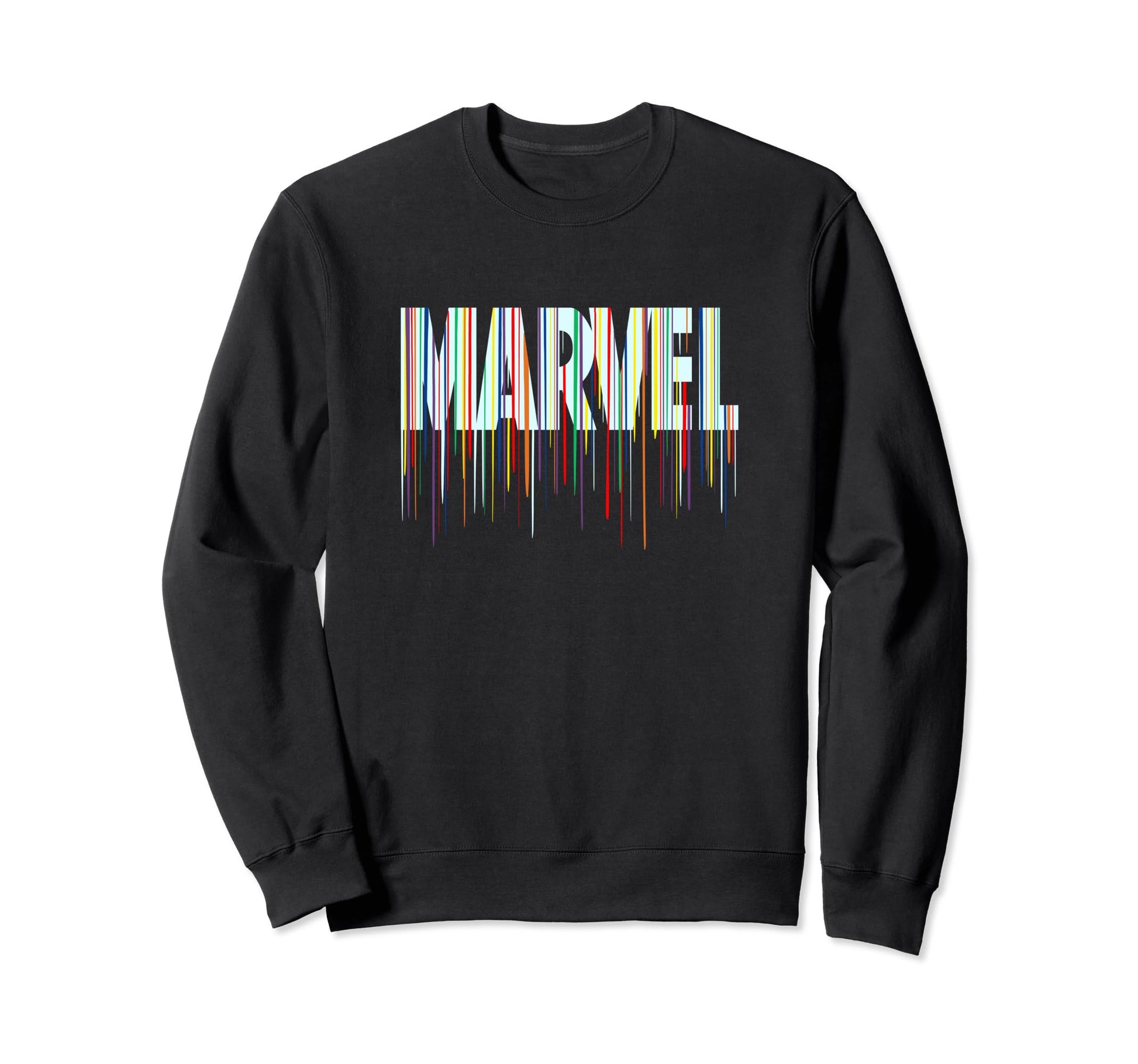 Marvel Comics Rainbow Paint Drip Logo Sweatshirt - Unique Graphic Unisex - T-Shirt, Sweatshirt, Hoodie