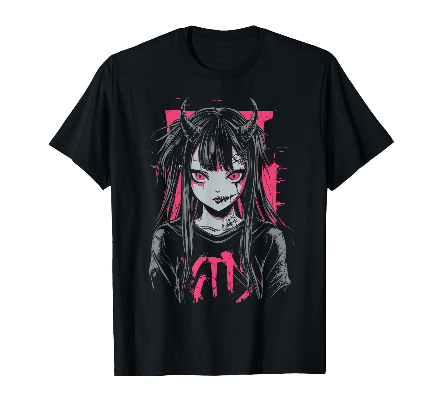 Anime Horror Aesthetic Vaporwave T-Shirt - Novelty Apparel for Adults - T-Shirt, Sweatshirt, Hoodie
