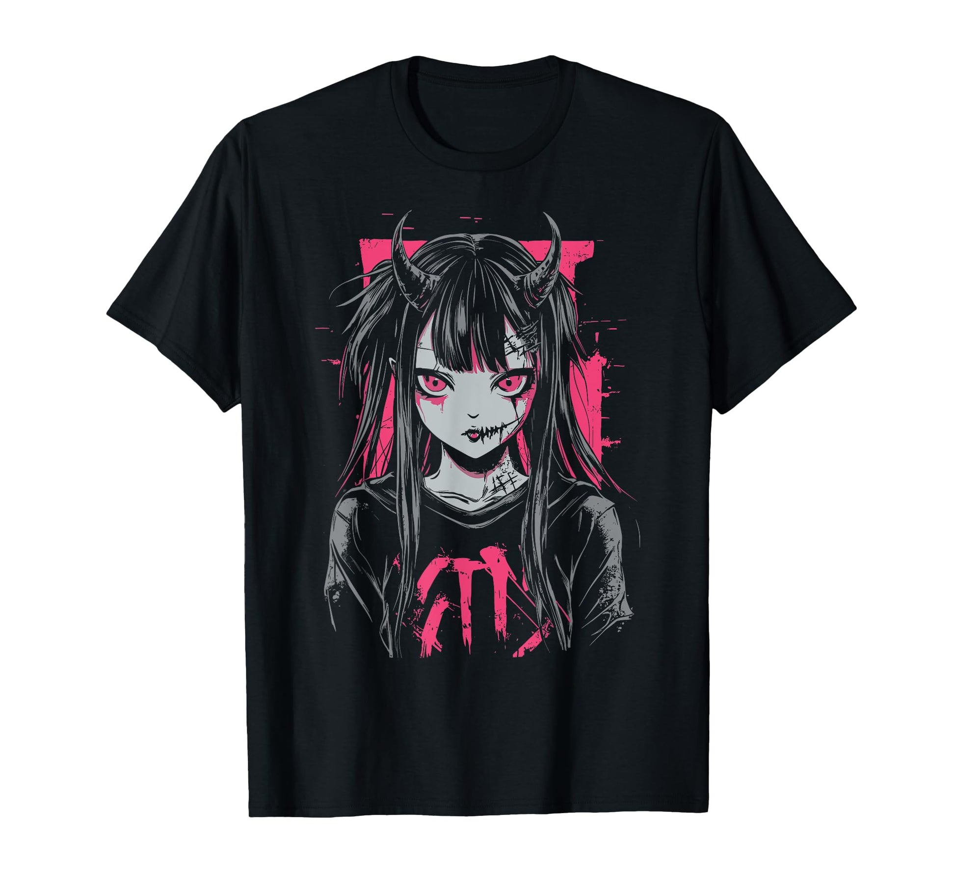 Anime Horror Aesthetic Vaporwave T-Shirt - Novelty Apparel for Adults - T-Shirt, Sweatshirt, Hoodie
