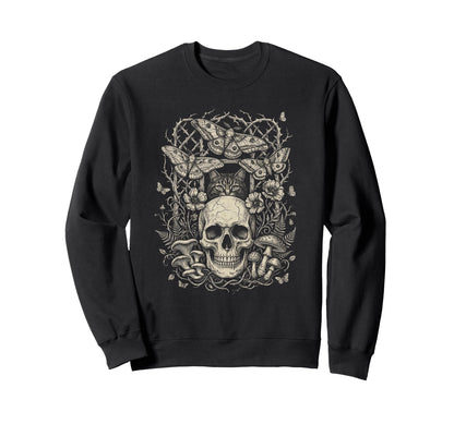 Skull Cat Skeleton Kitty Sweatshirt - Casual Everyday Wear Men Women - T-Shirt, Sweatshirt, Hoodie
