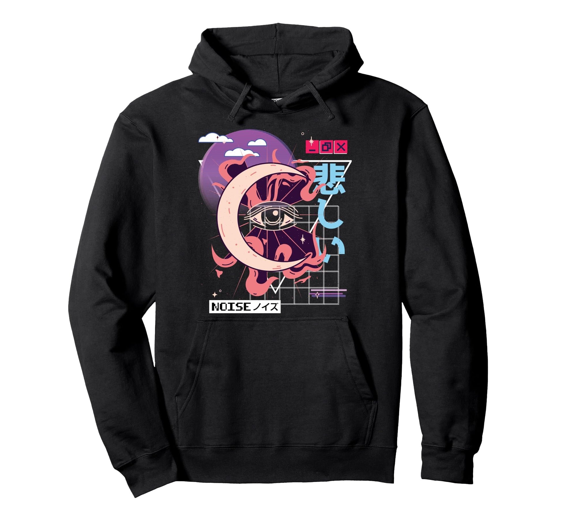 Vaporwave Kawaii Aesthetic Japanese Hoodie - Trendy Graphic for Adults - T-Shirt, Sweatshirt, Hoodie