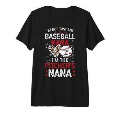 Im Baseball Pitcher Nana Baseball T-Shirt - Fun Novelty Design for Adults - T-Shirt, Sweatshirt, Hoodie