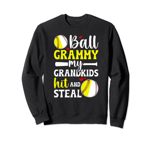 Ball Grammy My Grandkids Sweatshirt - Casual Everyday Wear for Adults - T-Shirt, Sweatshirt, Hoodie
