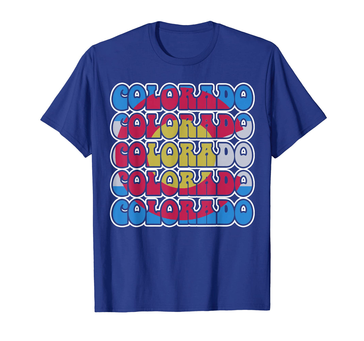 Colorado Flag Typography 70S State Pride T-Shirt - Streetwear Style Unisex - T-Shirt, Sweatshirt, Hoodie