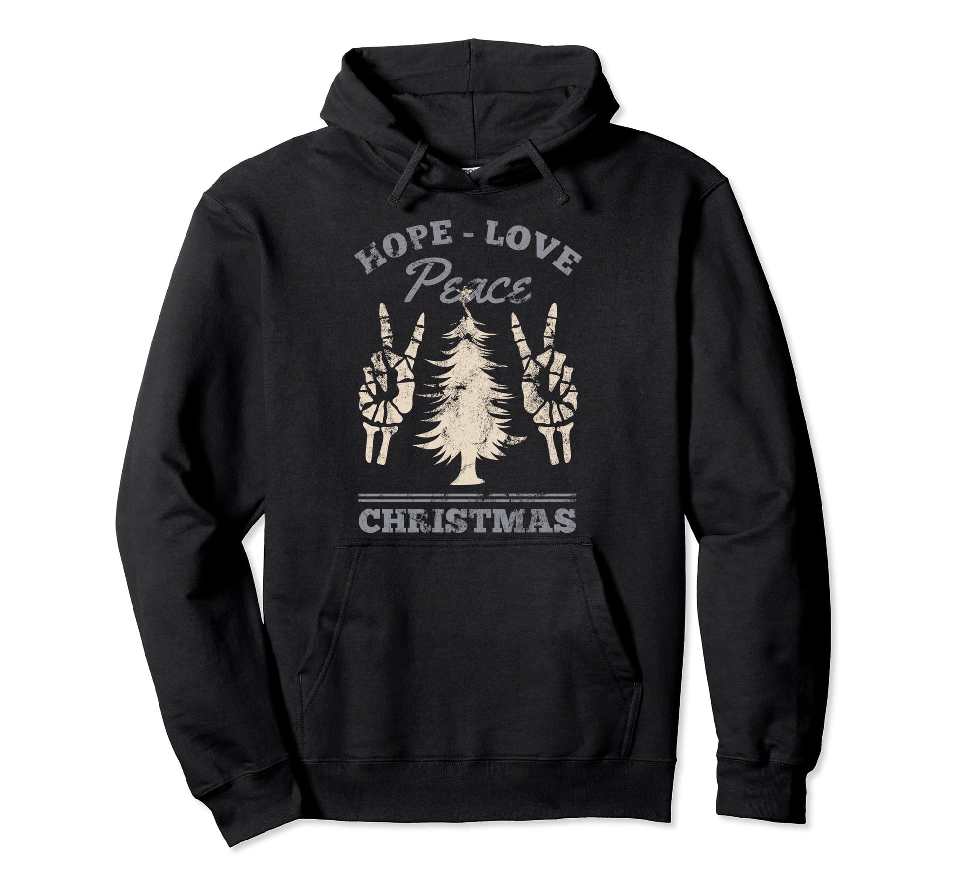 Horror Motif Hope Love Peace Hoodie - Aesthetic Graphic Unisex - T-Shirt, Sweatshirt, Hoodie