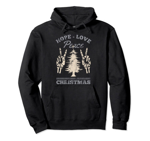 Horror Motif Hope Love Peace Hoodie - Aesthetic Graphic Unisex - T-Shirt, Sweatshirt, Hoodie