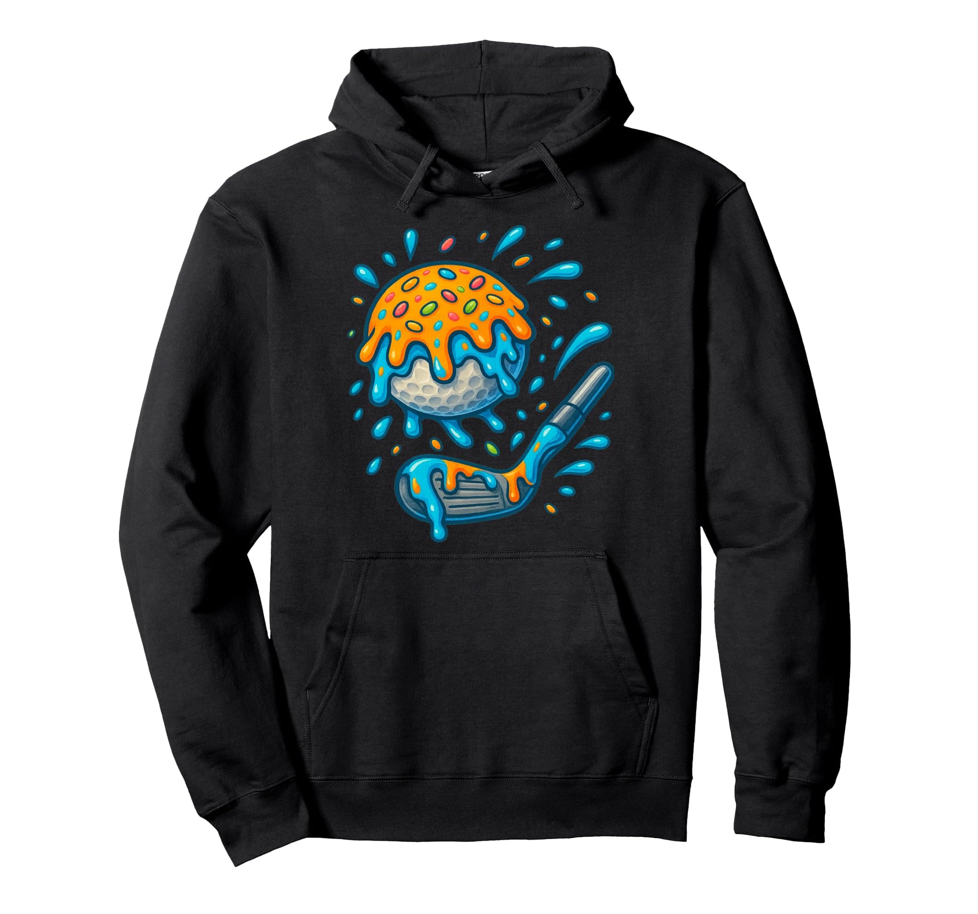 Golf Ball Drip Team Ice Cream Hoodie - Custom Art Print Unisex - T-Shirt, Sweatshirt, Hoodie