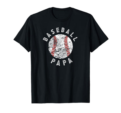 Proud Baseball Papa Grandpa Papa T-Shirt - Fun Novelty Design for Adults - T-Shirt, Sweatshirt, Hoodie