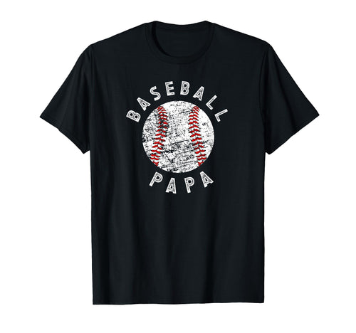 Proud Baseball Papa Grandpa Papa T-Shirt - Fun Novelty Design for Adults - T-Shirt, Sweatshirt, Hoodie