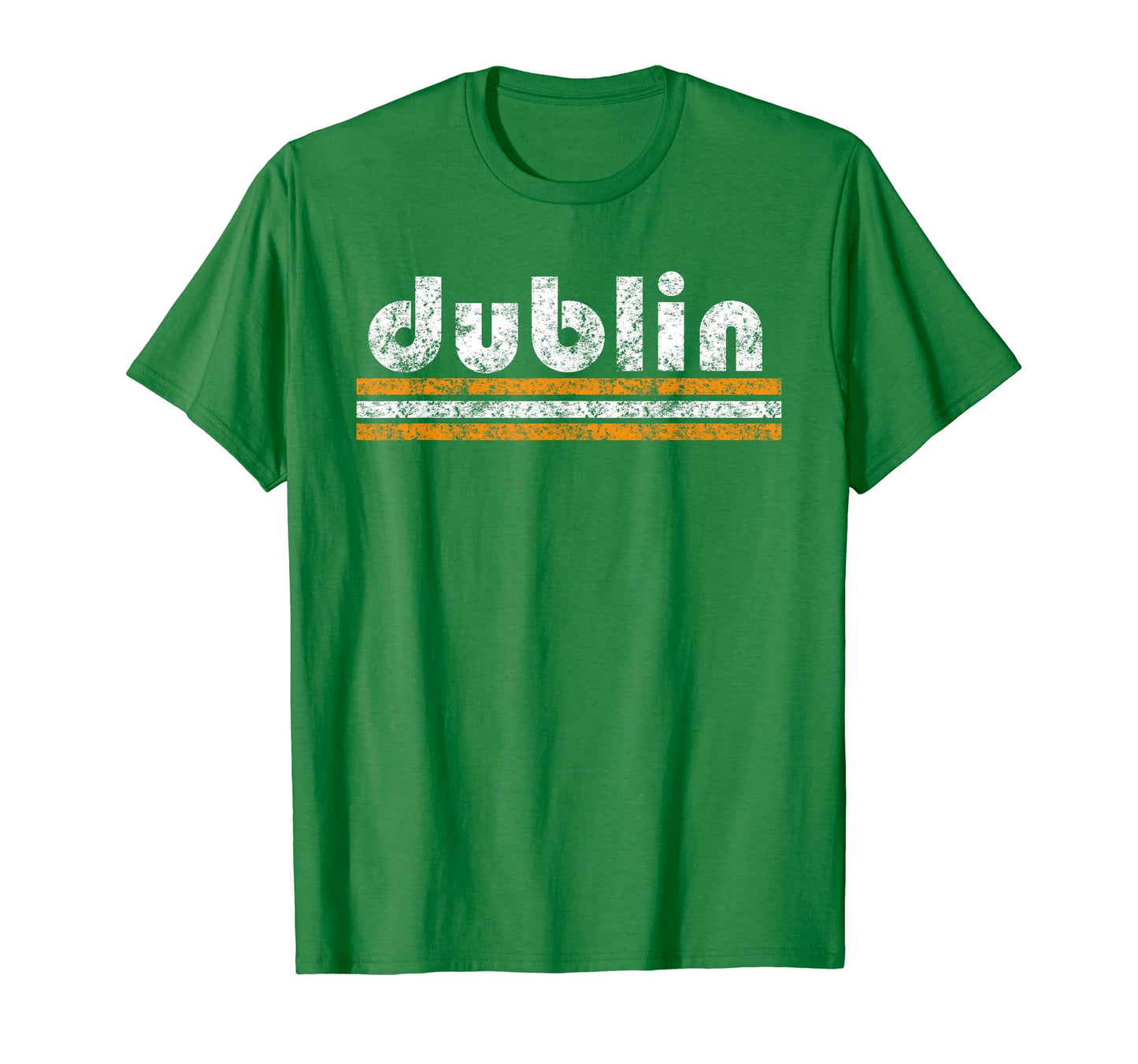 Dublin Ireland Three Stripe T-Shirt - Fun Novelty Design for Adults - T-Shirt, Sweatshirt, Hoodie