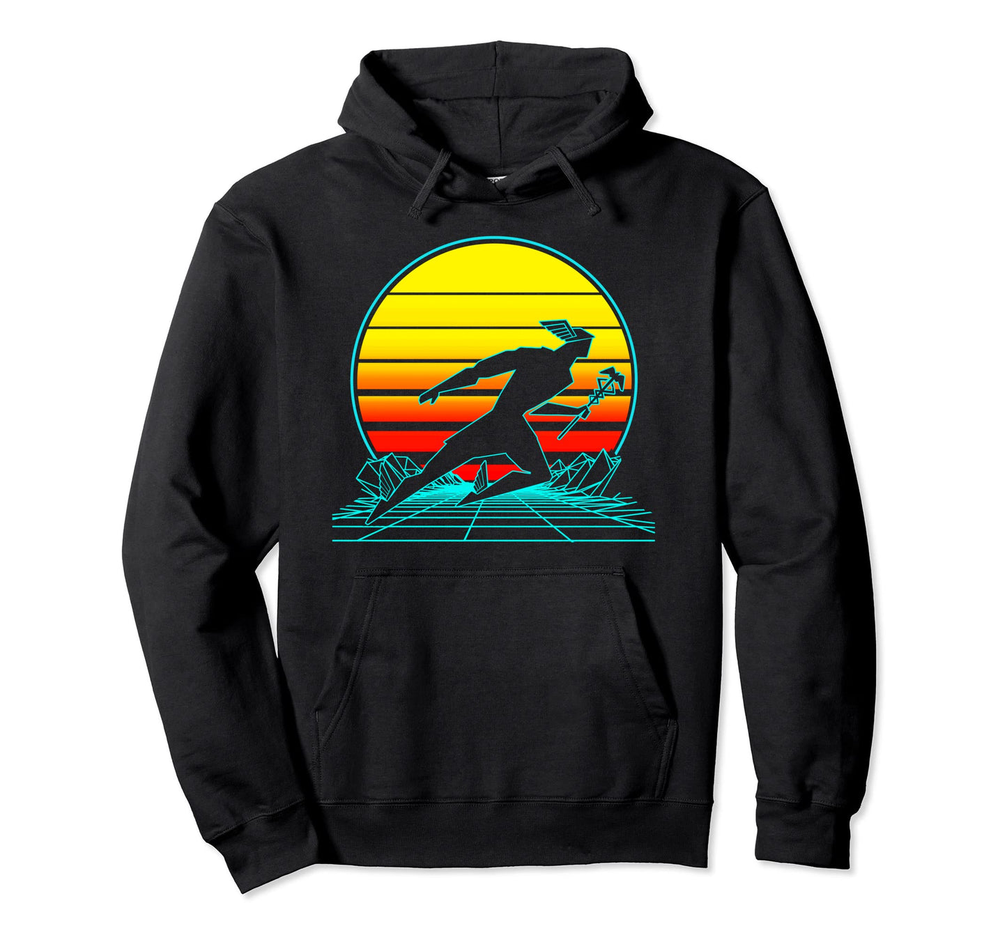 Hermes God Vaporwave Hoodie - Custom Art Print Men Women - T-Shirt, Sweatshirt, Hoodie