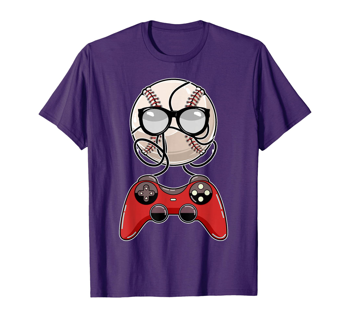Video Game Controller Baseball Gaming T-Shirt - Graphic Print Men Women - T-Shirt, Sweatshirt, Hoodie