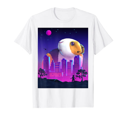Giant Guinea Pig Vaporwave Synthwave T-Shirt - Aesthetic Graphic Men Women - T-Shirt, Sweatshirt, Hoodie