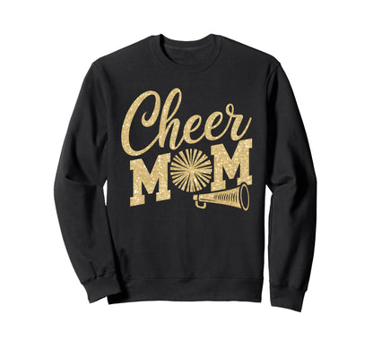 Cheer Mom Biggest Fan Cheerleader Sweatshirt - Graphic Print Men Women - T-Shirt, Sweatshirt, Hoodie
