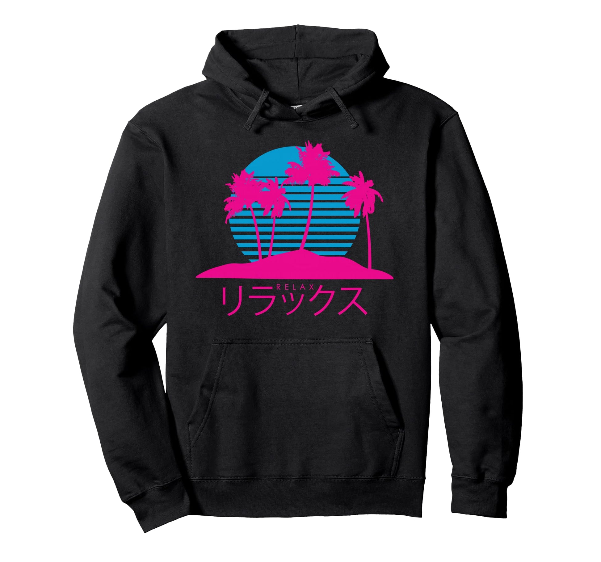 Relax 80S Vaporwave Aesthetic Pastel Hoodie - Custom Art Print for Adults - T-Shirt, Sweatshirt, Hoodie