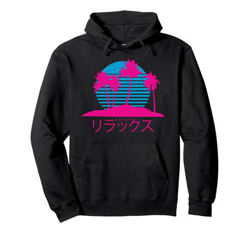Relax 80S Vaporwave Aesthetic Pastel Hoodie - Custom Art Print for Adults - T-Shirt, Sweatshirt, Hoodie