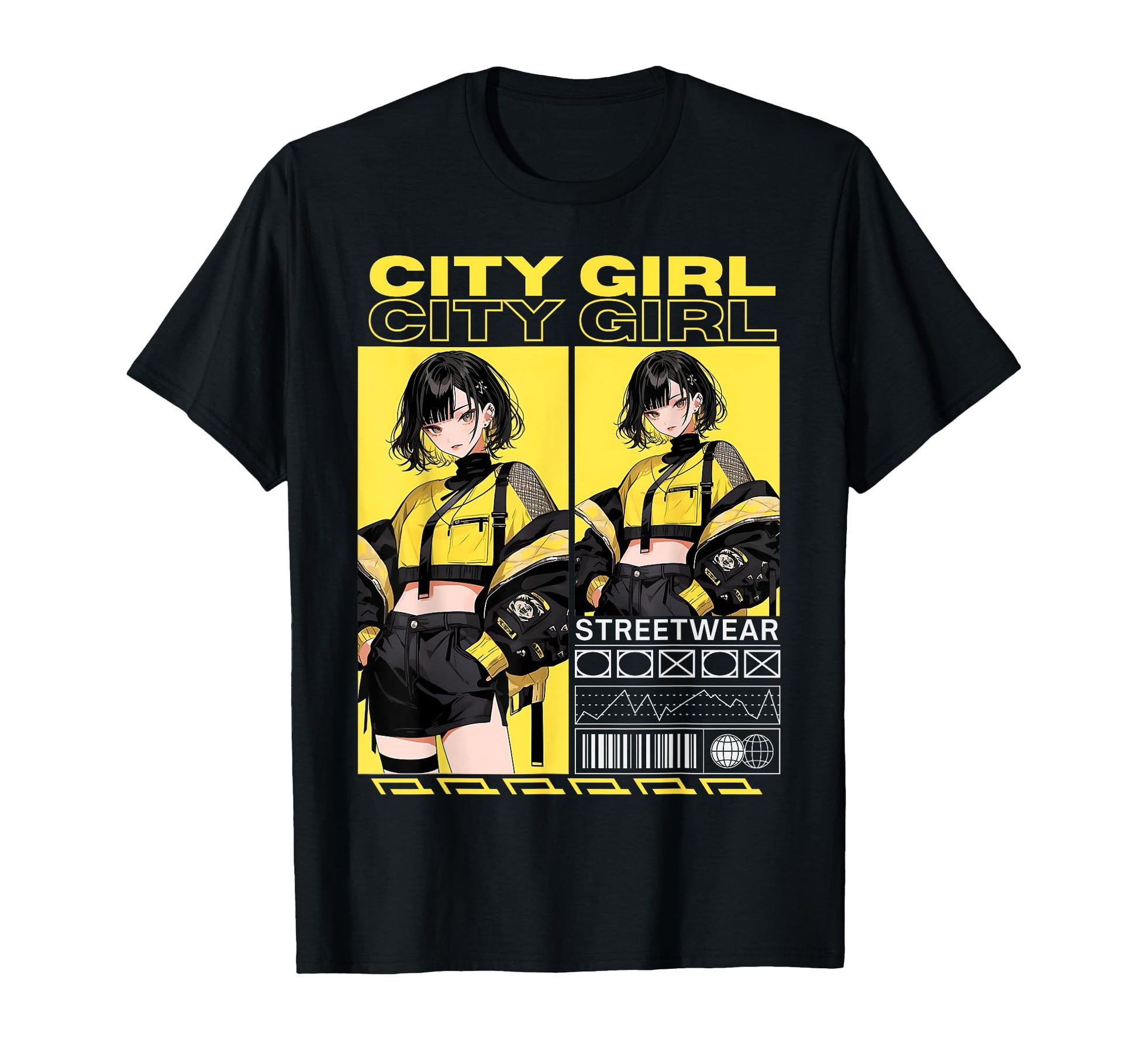 Anime Manga Cyberpunk Japanese Vaporwave T-Shirt - Trendy Graphic Unisex - T-Shirt, Sweatshirt, Hoodie