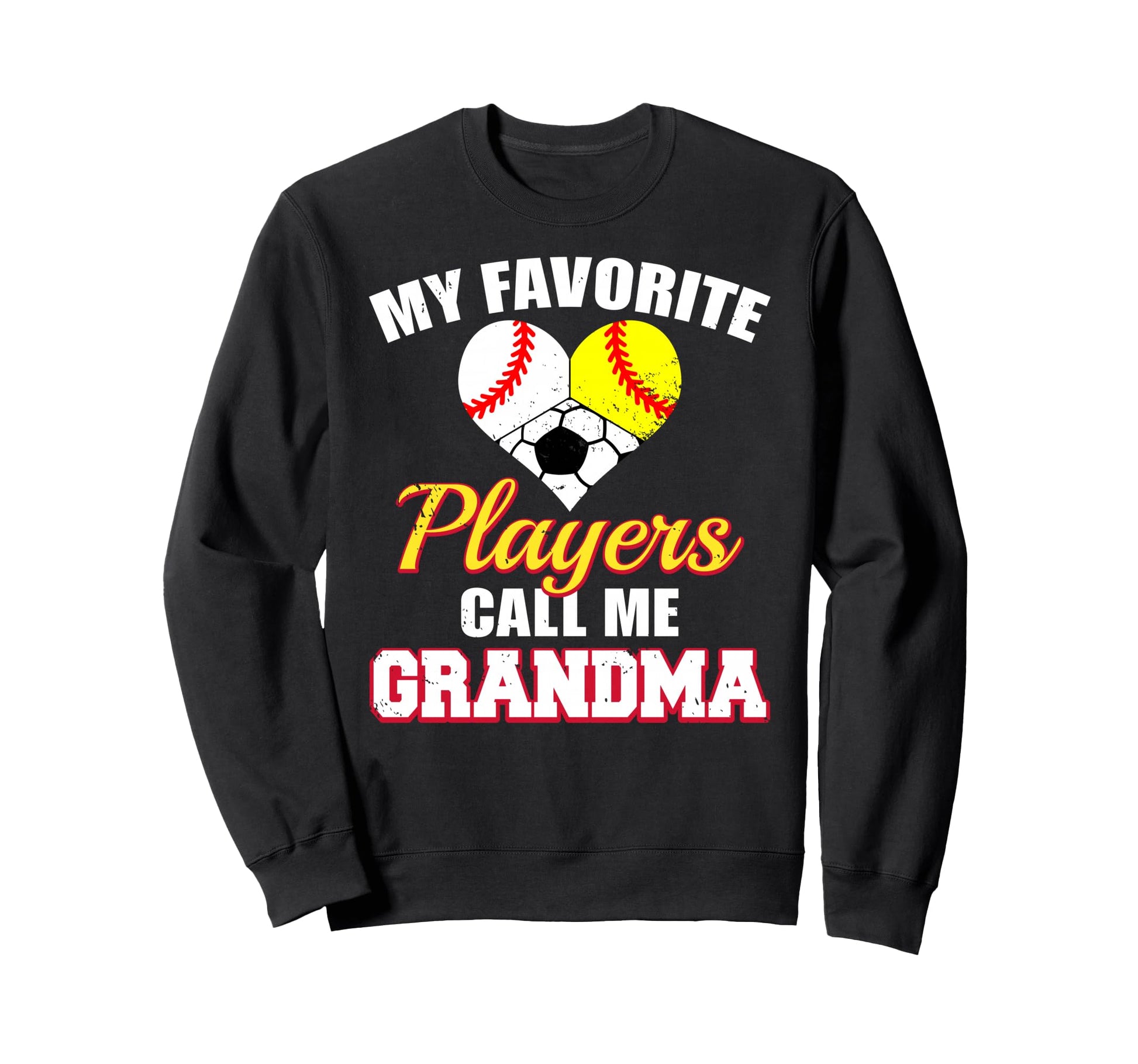 My Favorite Players Grandma Baseball Sweatshirt - Minimalist Print Unisex - T-Shirt, Sweatshirt, Hoodie
