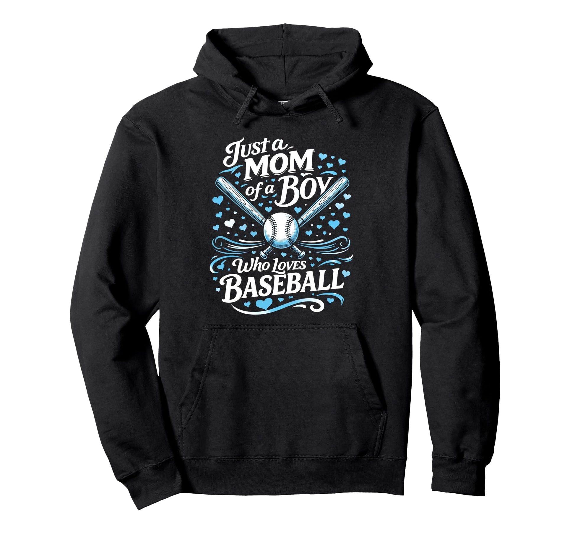Baseball Mom Just Mom Who Loves Baseball Hoodie - Minimalist Print Unisex - T-Shirt, Sweatshirt, Hoodie
