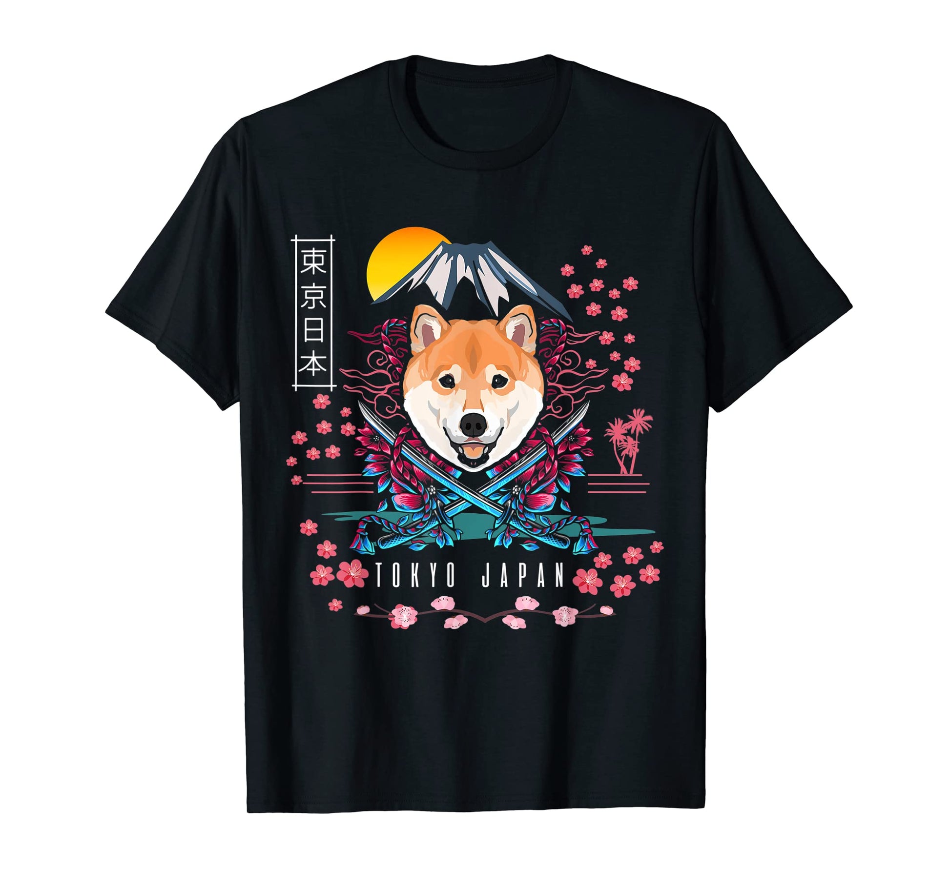 Shiba Inu Dog Aesthetic Japanese T-Shirt - Novelty Apparel Men Women - T-Shirt, Sweatshirt, Hoodie