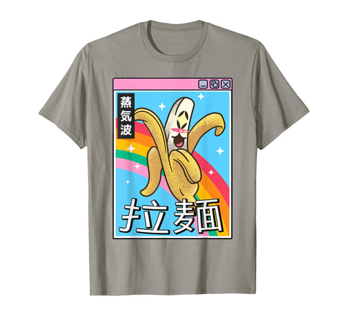 Japan Banana Kawaii Grid Rainbow T-Shirt - Streetwear Style Men Women - T-Shirt, Sweatshirt, Hoodie