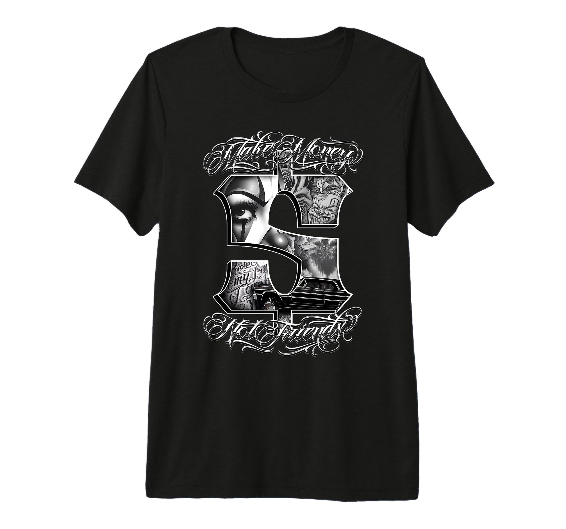 Make Money Not Friends Gangster Payasa T-Shirt - Aesthetic Graphic Unisex - T-Shirt, Sweatshirt, Hoodie