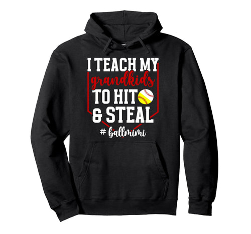 Ball Mimi Funny Baseball Softball Hoodie - Streetwear Style for Adults - T-Shirt, Sweatshirt, Hoodie