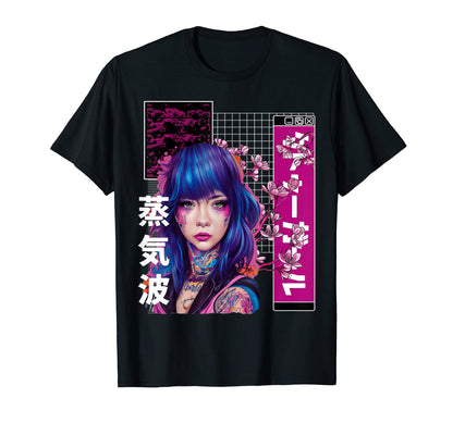Japanese Cherry Blossom Edgy T-Shirt - Aesthetic Graphic for Adults - T-Shirt, Sweatshirt, Hoodie