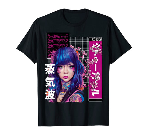 Japanese Cherry Blossom Edgy T-Shirt - Aesthetic Graphic for Adults - T-Shirt, Sweatshirt, Hoodie