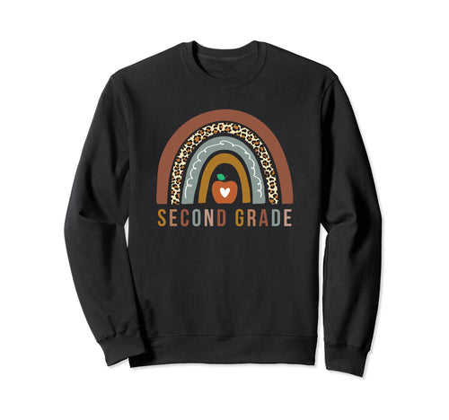 2Nd Grade Rainbow Second Grade Sweatshirt - Graphic Print for Adults - T-Shirt, Sweatshirt, Hoodie