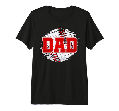 Baseball Dad Baseball Lovers Funny T-Shirt - Custom Art Print Unisex - T-Shirt, Sweatshirt, Hoodie