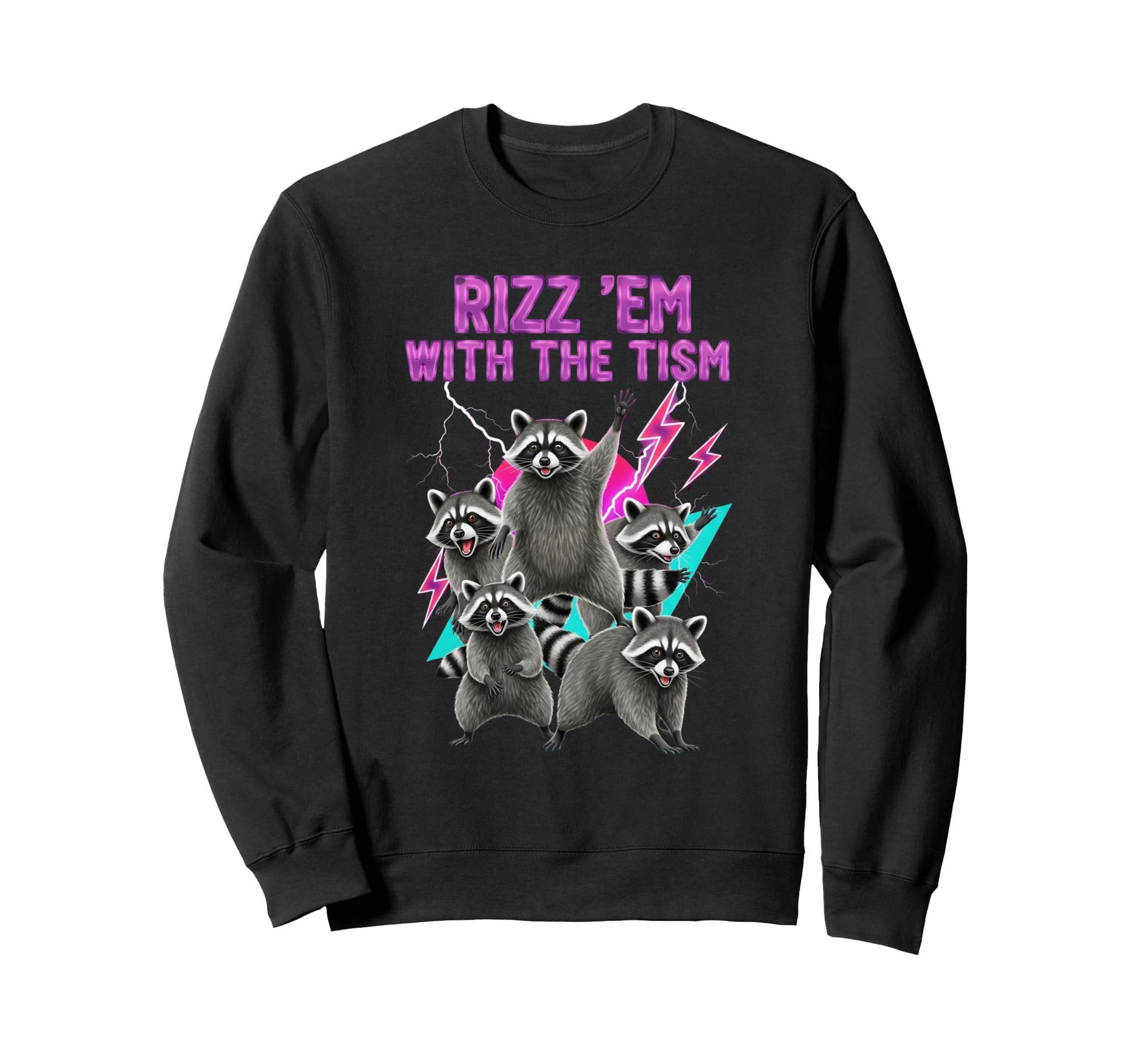Cowboy Cat Riding Shark Rainbow Sweatshirt - Trendy Graphic for Adults - T-Shirt, Sweatshirt, Hoodie
