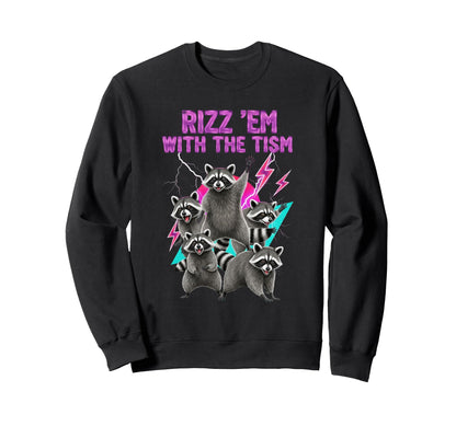 Cowboy Cat Riding Shark Rainbow Sweatshirt - Trendy Graphic for Adults - T-Shirt, Sweatshirt, Hoodie