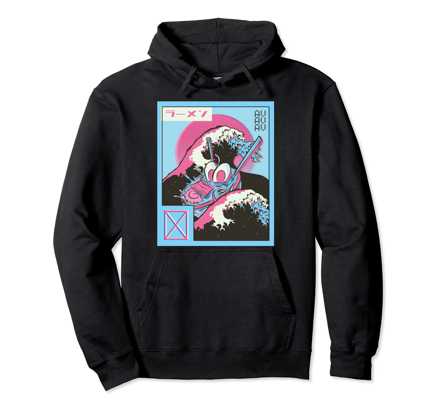 Vaporwave Ramen Japanese Spaghetti 80S Hoodie - Custom Art Print Men Women - T-Shirt, Sweatshirt, Hoodie