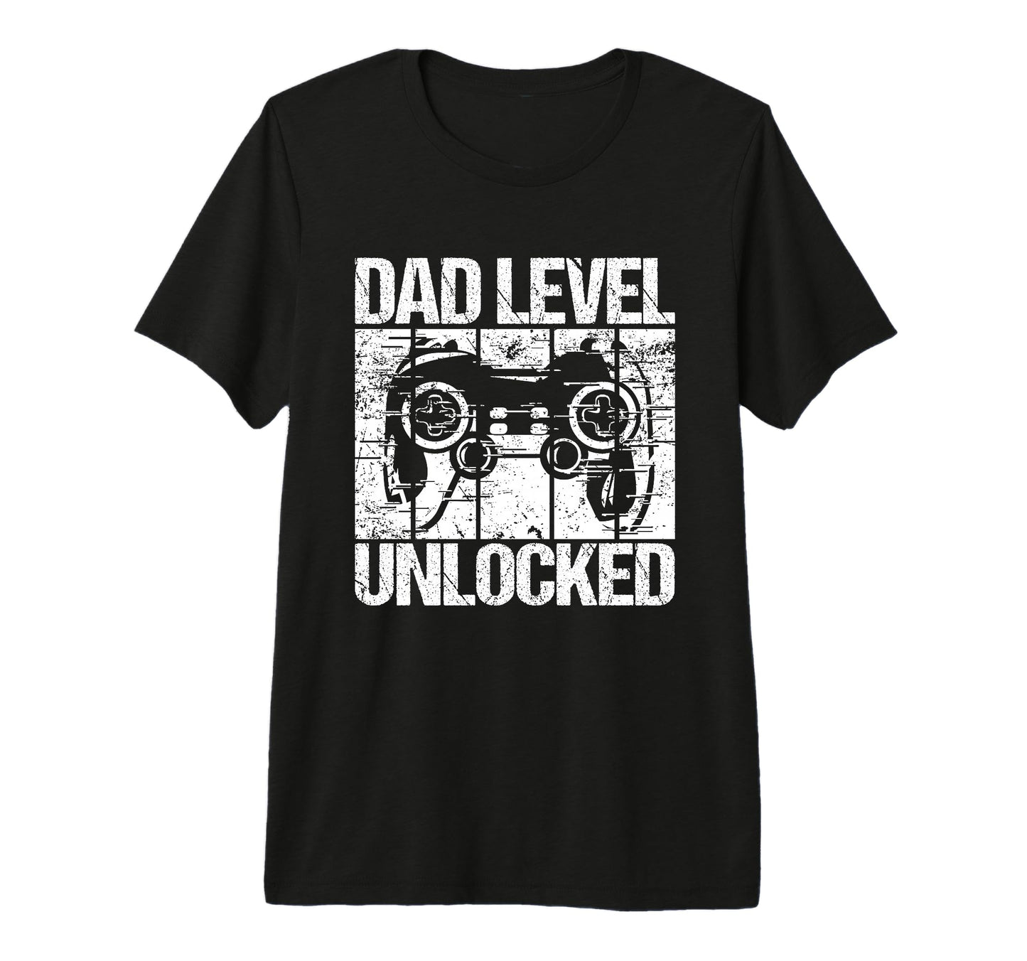 Dad Level Unlocked Gaming Controller T-Shirt - Graphic Print Men Women - T-Shirt, Sweatshirt, Hoodie