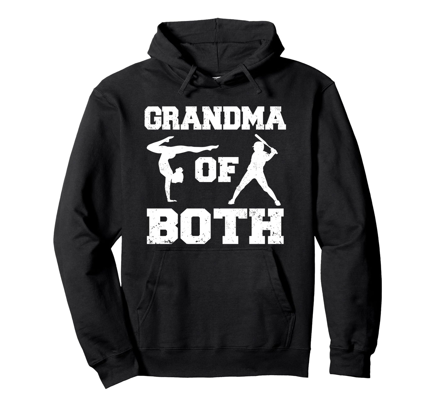 Grandma Both Funny Baseball Gymnastics Hoodie - Minimalist Print Men Women - T-Shirt, Sweatshirt, Hoodie