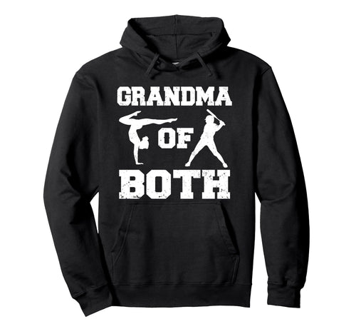 Grandma Both Funny Baseball Gymnastics Hoodie - Minimalist Print Men Women - T-Shirt, Sweatshirt, Hoodie