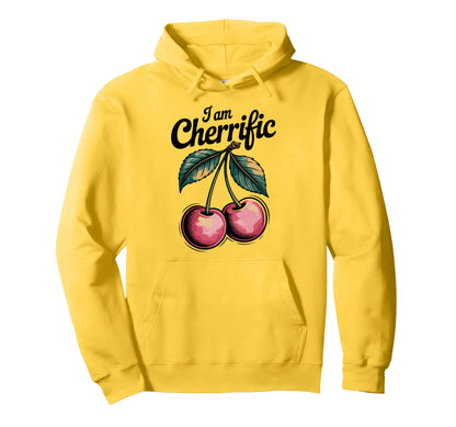 Cherry Boho I Am Cherrific Hoodie - Trendy Graphic Men Women - T-Shirt, Sweatshirt, Hoodie