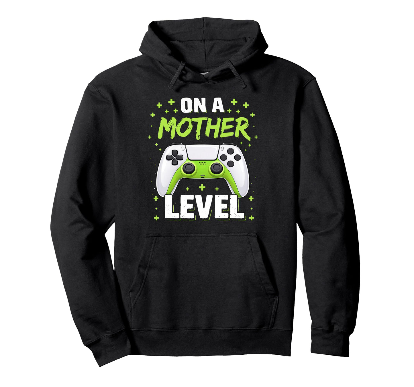 Funny Mom Video Games Mother Level Hoodie - Minimalist Print Men Women - T-Shirt, Sweatshirt, Hoodie